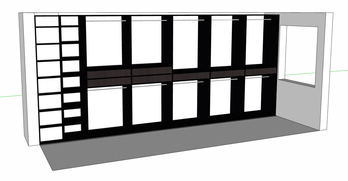 Murphy bed & sliding door