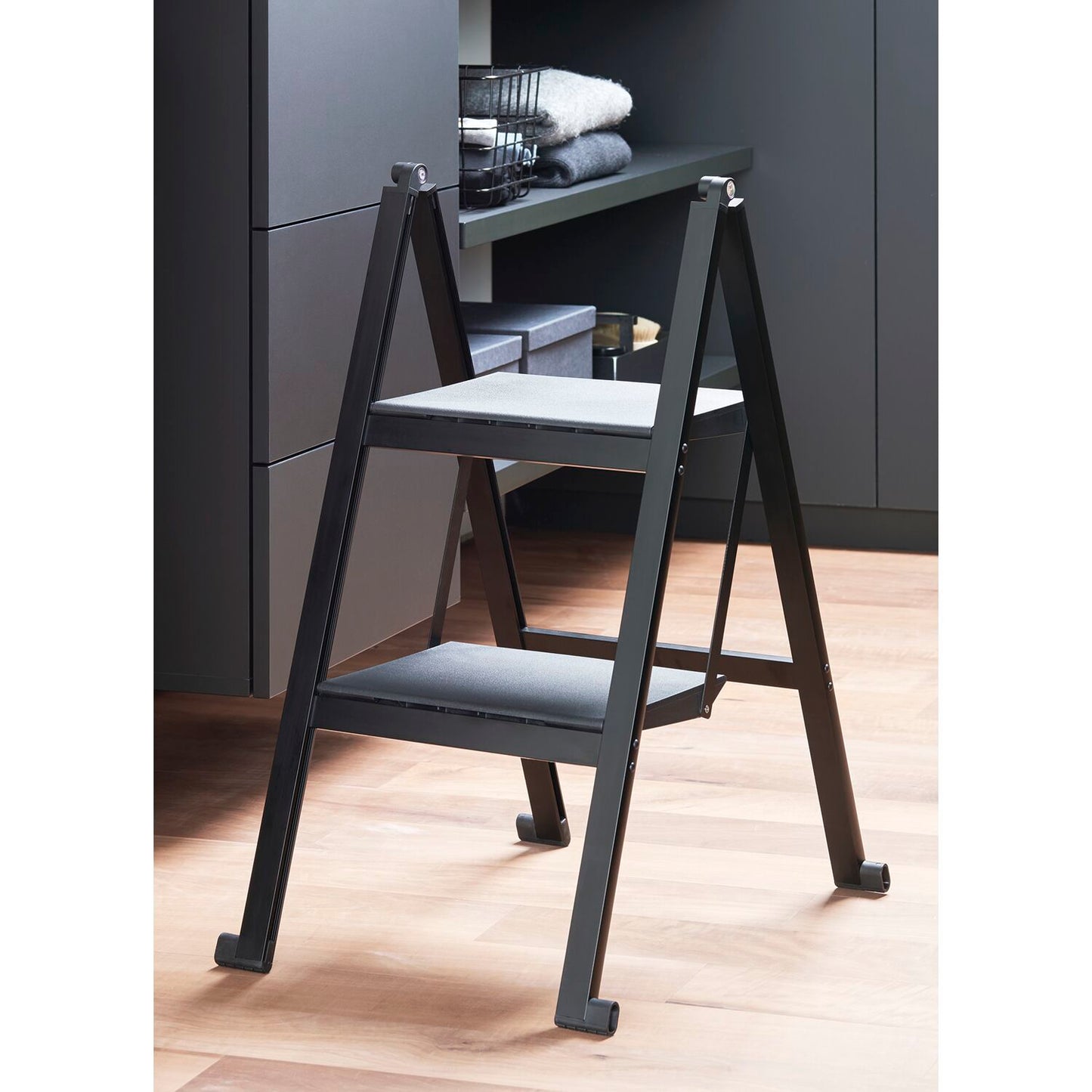 Aluminium Klapptritt Schwarz