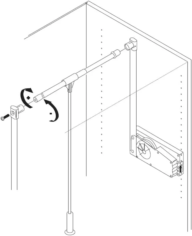 Kleiderlift für Schrank