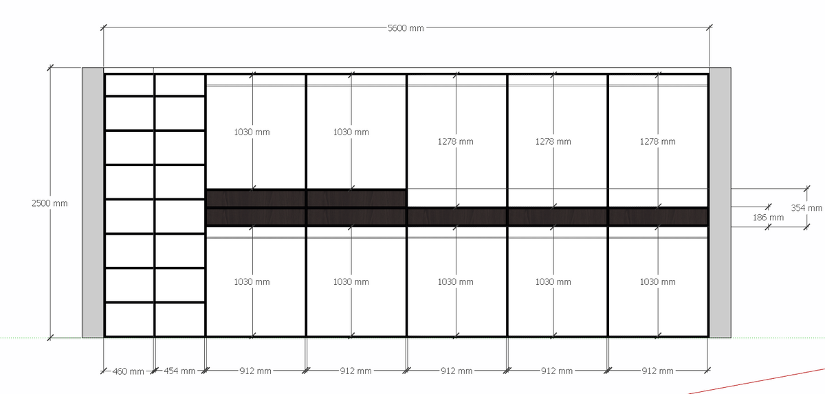 Murphy bed & sliding door