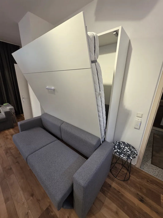 Abverkauf: Schrankbett mit Sofa wegklappbar 160x200 - inkl. Montage in Wien!