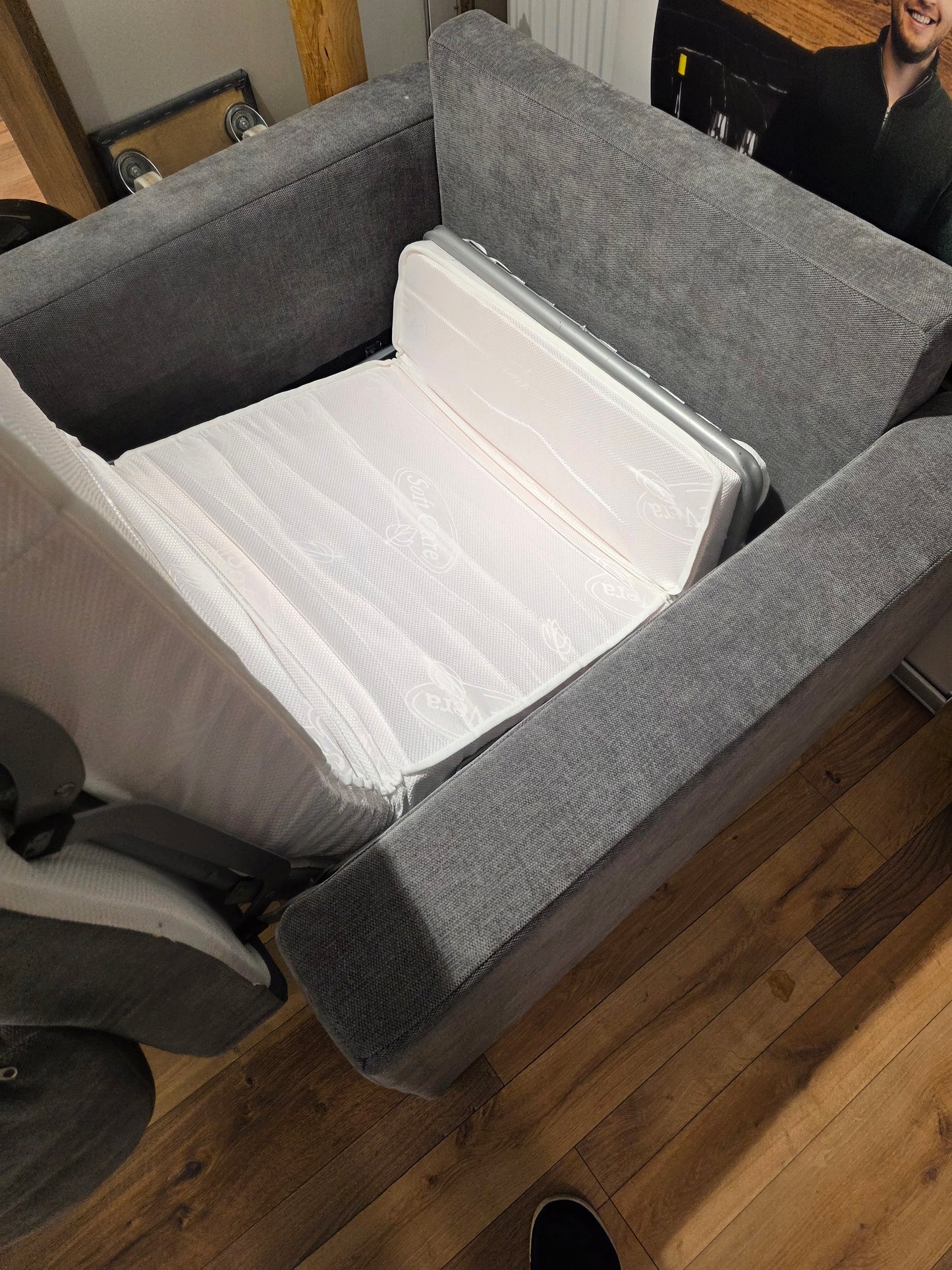 Fauteuil, Schlafsofa Einzelsitzer 72x200 cm inkl Matratze