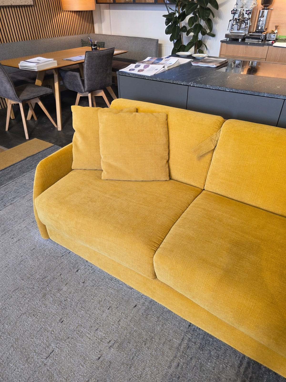 Schlafsofa Verona Gelb Ausstellungsstück 140 cm