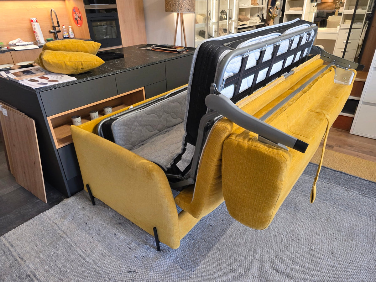 Schlafsofa Verona Gelb Ausstellungsstück 140 cm