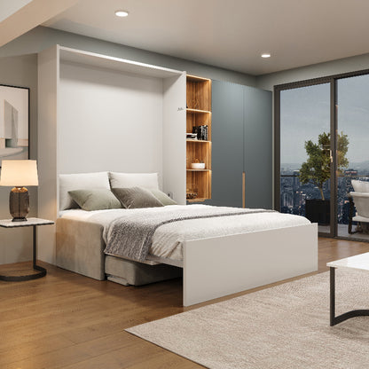 Aktionsklappbett mit Sofa - Wohnen und Schlafen im selben Raum