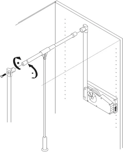 Kleiderlift für Schrank