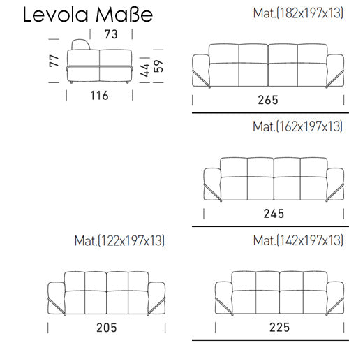 LEVOLA Schlafsofa