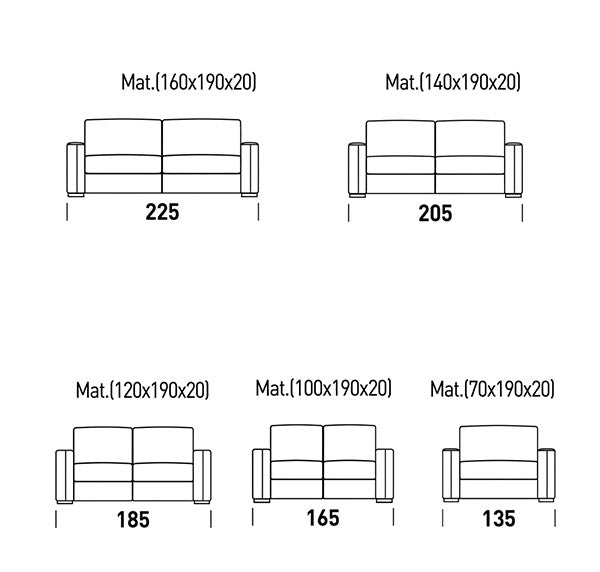 Alba Schlafsofa Premium