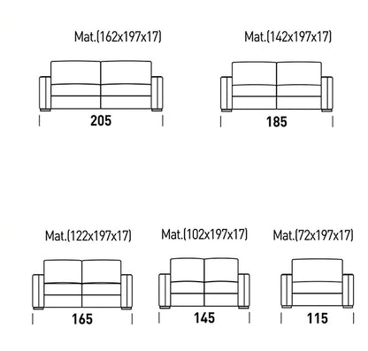 Easy Schlafsofa mit 17 cm Matratze