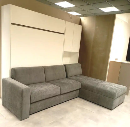 Klappbett/Schrankbett mit Sofa + Chaise Longue